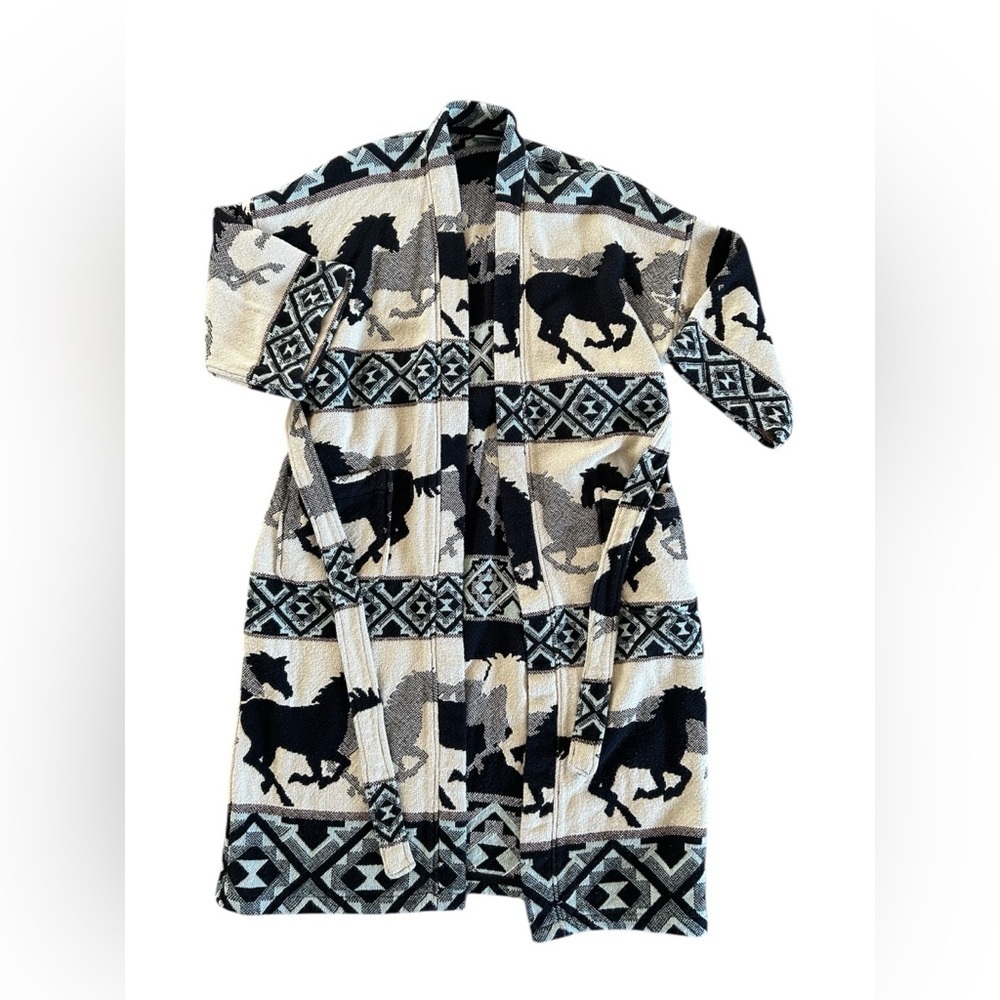 Coldwater Creek vintage Southwest Design cotton robe Womens One Size Fits Most​​